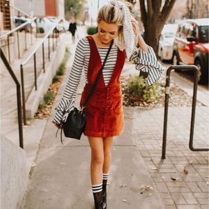 Free people old school love corduroy dress